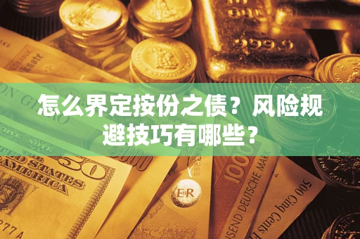 北京怎么界定按份之债？风险规避技巧有哪些？