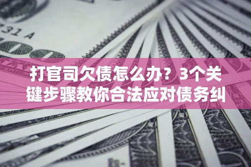 北京打官司欠债怎么办？3个关键步骤教你合法应对债务纠纷