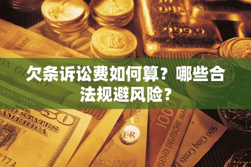 北京欠条诉讼费如何算？哪些合法规避风险？