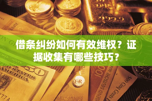 北京借条纠纷如何有效维权？证据收集有哪些技巧？