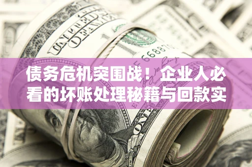 北京债务危机突围战！企业人必看的坏账处理秘籍与回款实战指南