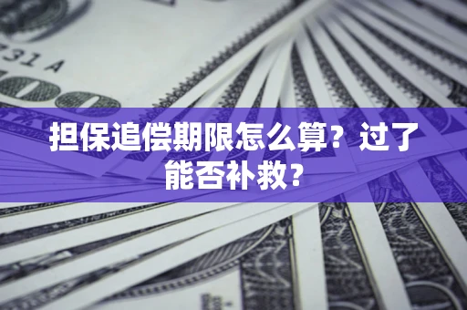 北京担保追偿期限怎么算？过了能否补救？
